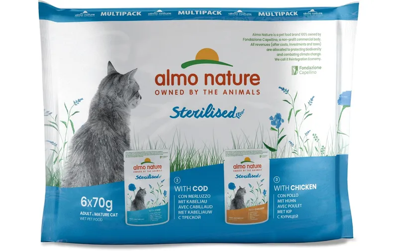 Almo naturalee Nassfutter Sterilised Multipack 6 x 70 g