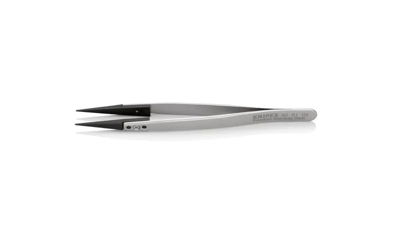 Knipex Pinzette mit Wechselspitzen, ESD, Gerade 130 mm