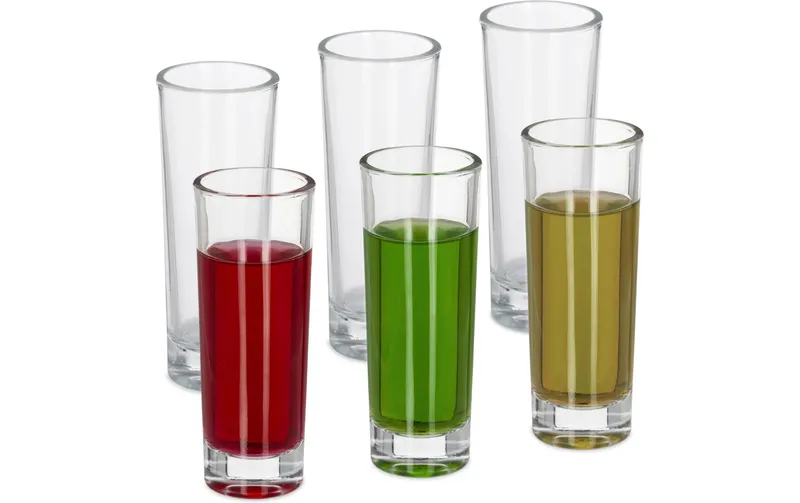 relaxdays Schnapsglas 6 pièces, 60 ml