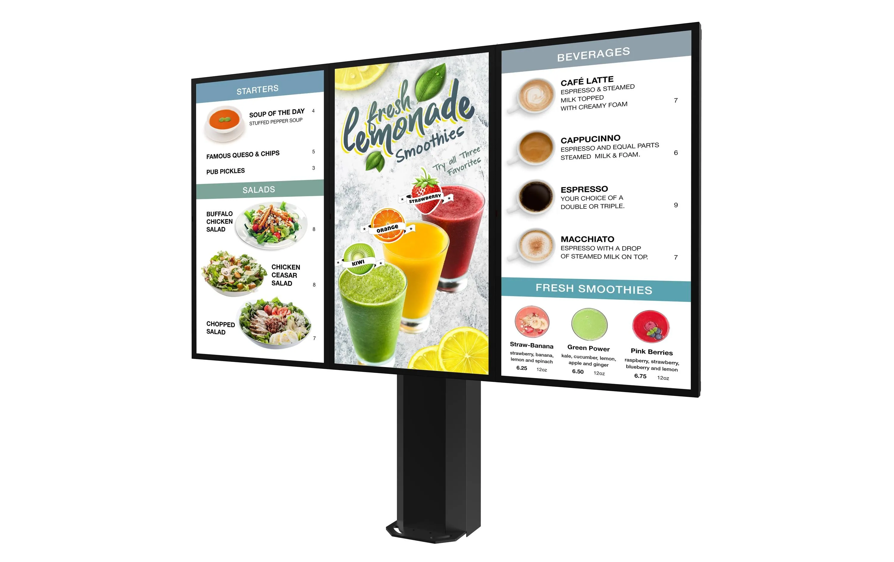 Peerless-AV Menütafel KOF555-3-LGE-EUK 55"