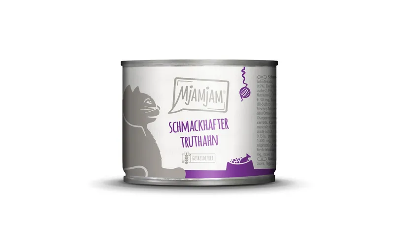 Mjamjam Nassfutter Dose Truthahn & Möhrchen, 200 g