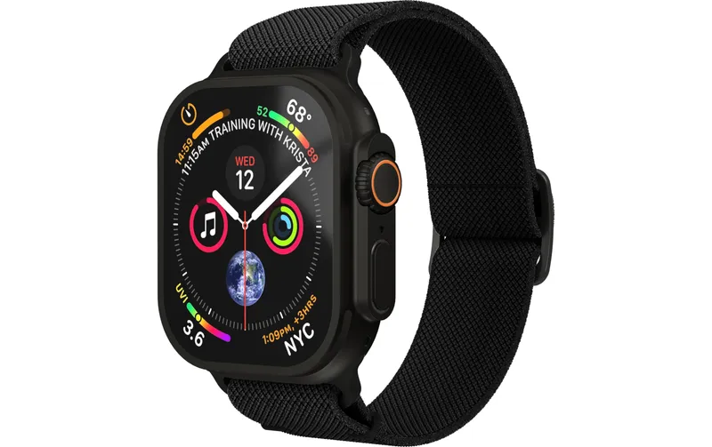 Vonmählen Armband Classic Nylon Loop Apple Watch 44/45/46/49 mm Black