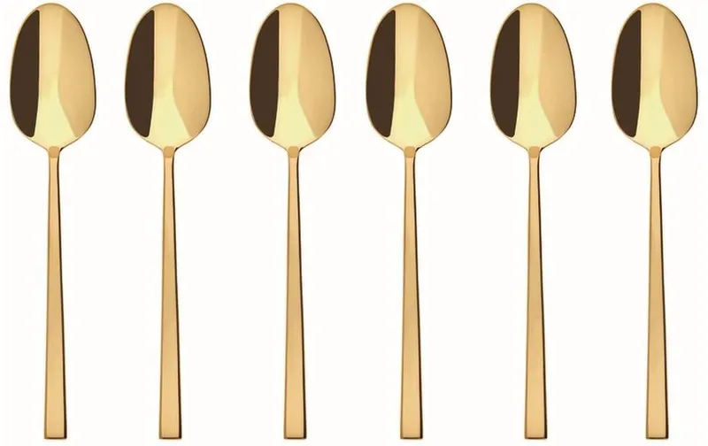 Sambonet Kaffeelöffel Rock 6 pieces, Gold