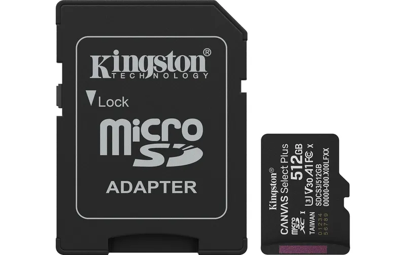 Kingston microSDXC-Karte Canvas Select Plus Gen3 512 GB