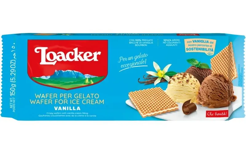 Loacker Gaufrettes Glace Vanille 150 g