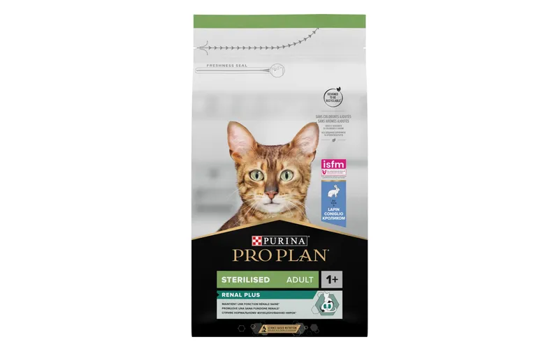 Purina Pro Plan Trockenfutter Steril. Renal Plus Adult mit Kaninchen 1.5 kg