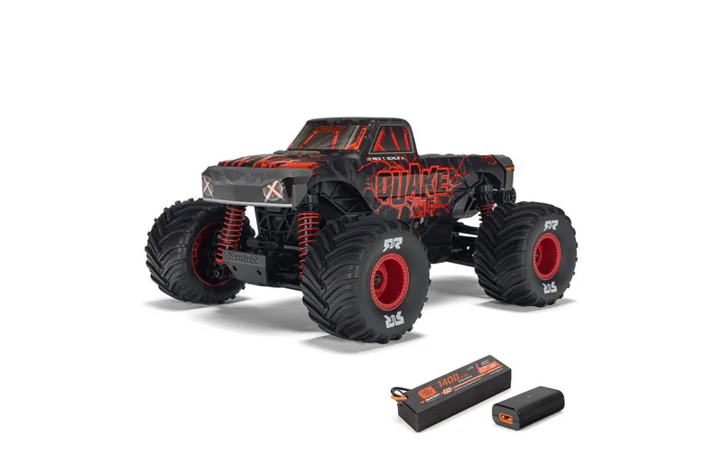 Arrma Monster Truck Quake Grom 4x4 Brushed RTR 1:16 Rot