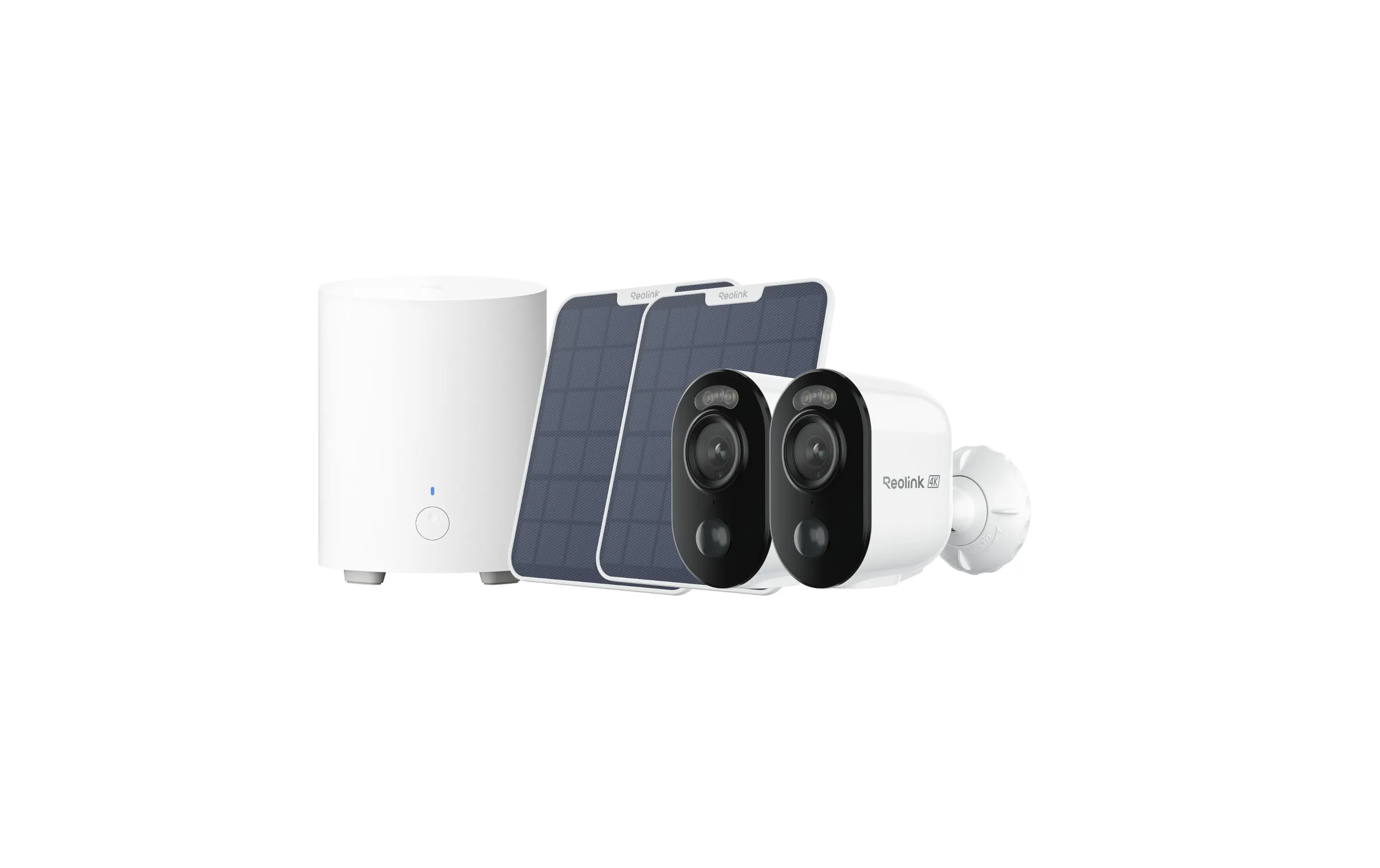 Reolink Überwachungsset 2x B350 4K 8 MP + 2x Solar + Mini-HUB