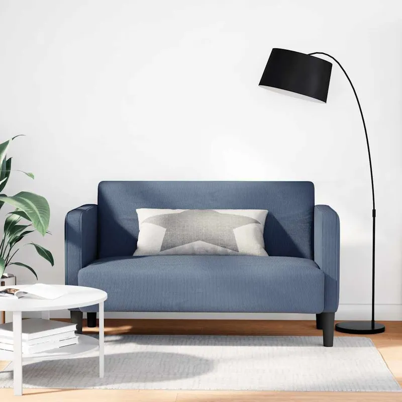 Zweisitzer-Sofa blu 109 cm Cordtessuto