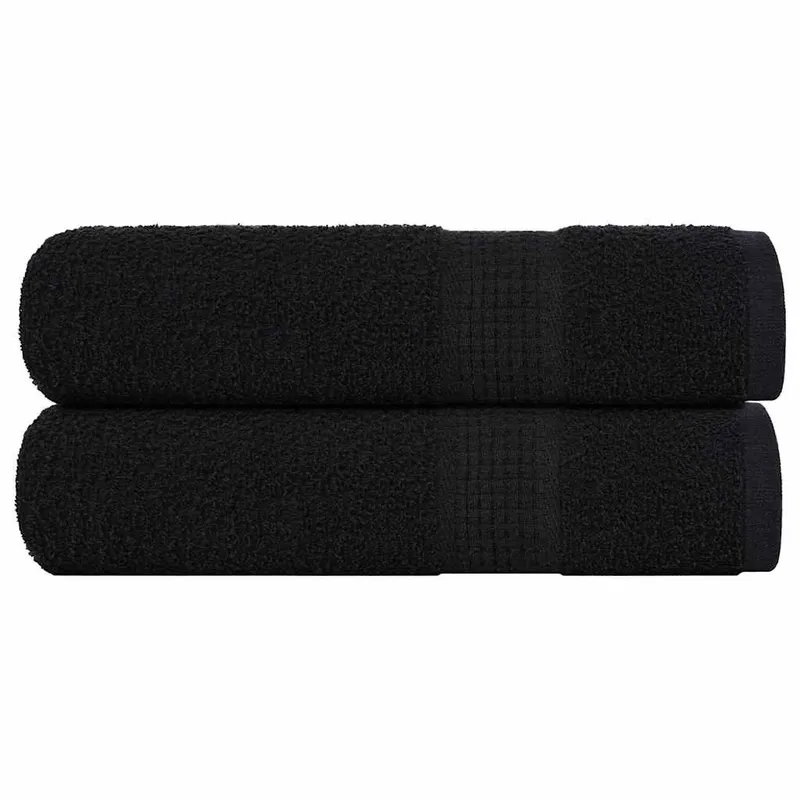 Badetücher FROGN 2 Stk. nero 100x150 cm 360 g/m²