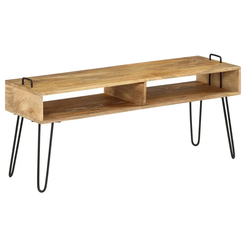 TV-tavolo legno massiccio Mango 110x35x45 cm