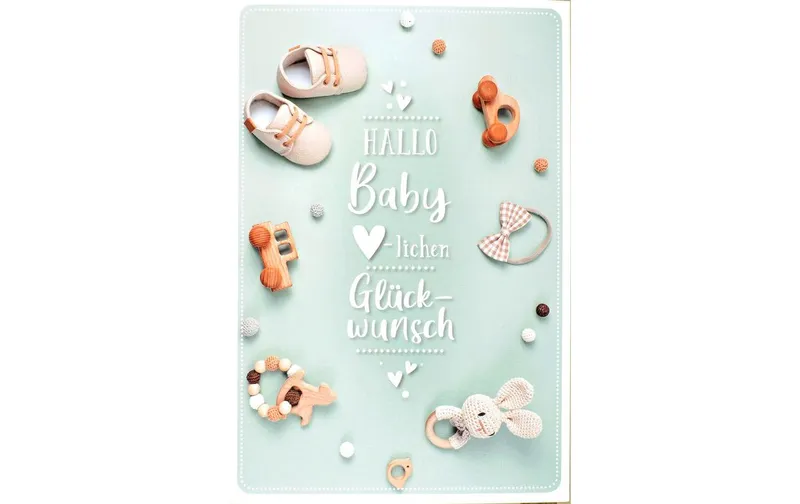 ABC Glückwunschkarte au Baby B6