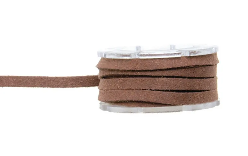 Glorex Lederband Velour 3 mm x 2 m, brun