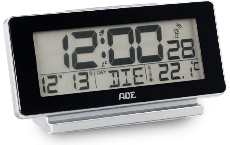 ADE Digitalwecker Temperatur-& Datumsanzeige