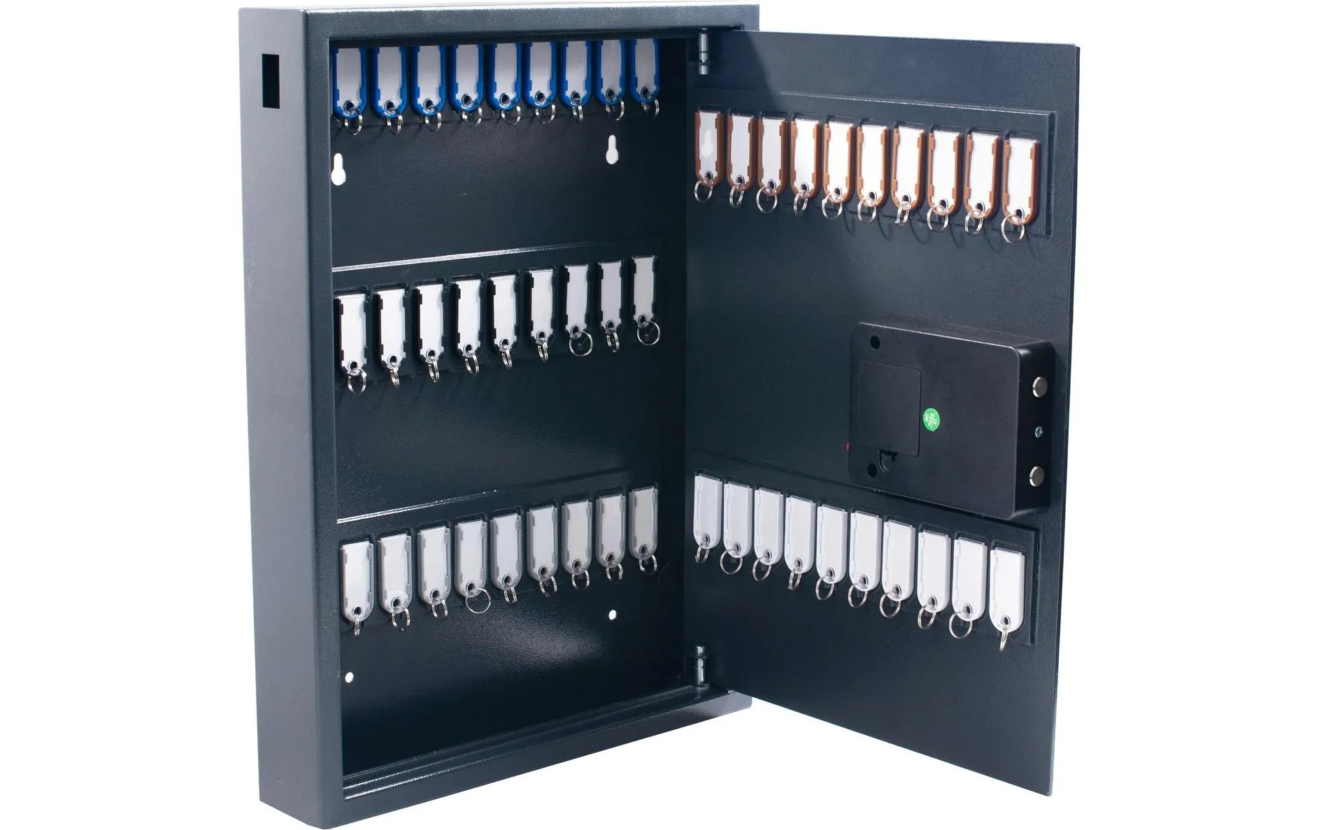 Pavo Schlüsselsafe Magnettag 50 Haken, Grau
