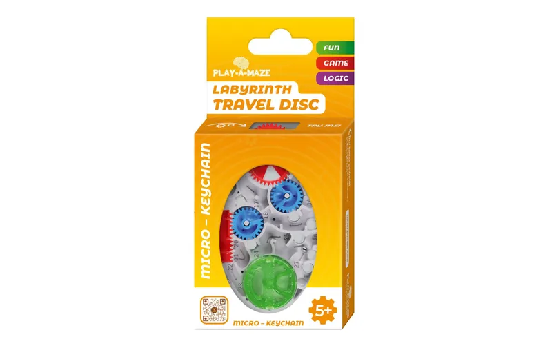 Play-A-Maze Knobelspiel Labyrinth Travel Disc Micro DE/EN/FR