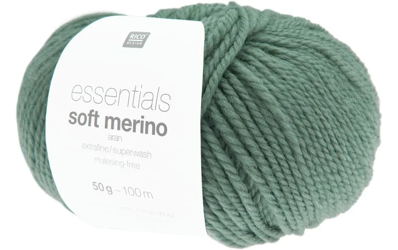 Rico Design Wolle Soft Merino aran 50 g, Lindgrün