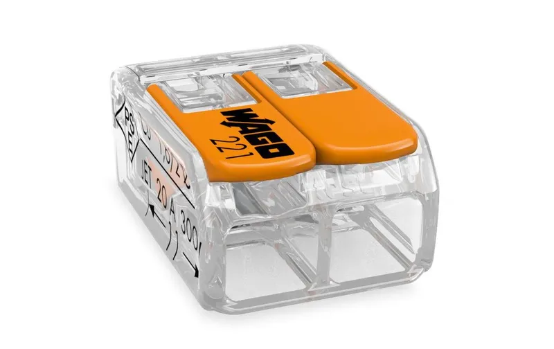 WAGO Verbindungsklemme COMPACT 2-fach, 10 pièces