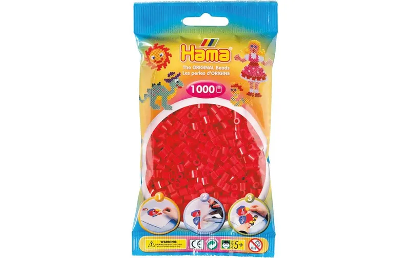 Hama Bügelperlen midi 1000 Stk. Rot