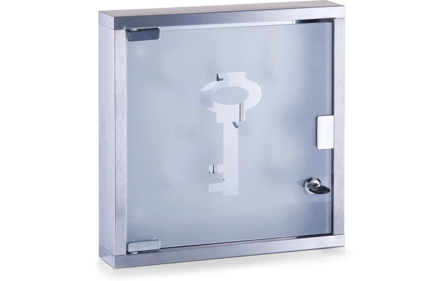 Zeller Present Schlüsselkasten Inox Glas Transparent/Silber