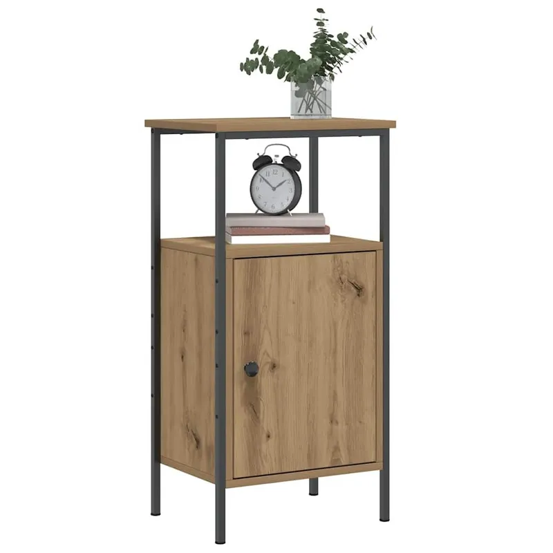 Nachttische 2 Stk. Artisan-Eiche 41x31x80 cm Holzwerkstoff