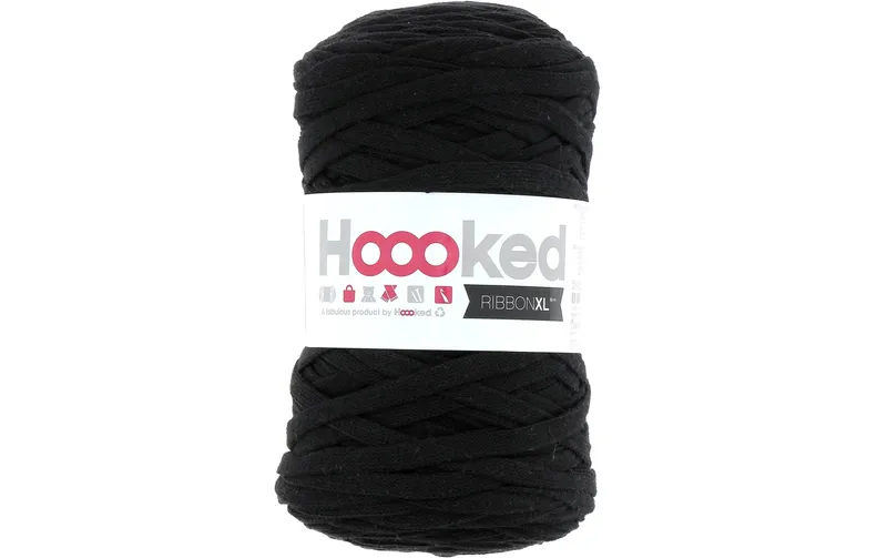 Hoooked Wolle Ribbon XL 250 g, nero
