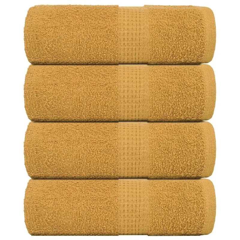 Waschtücher FROGN 4 Stk. Gold 30x30 cm 360 g/m²