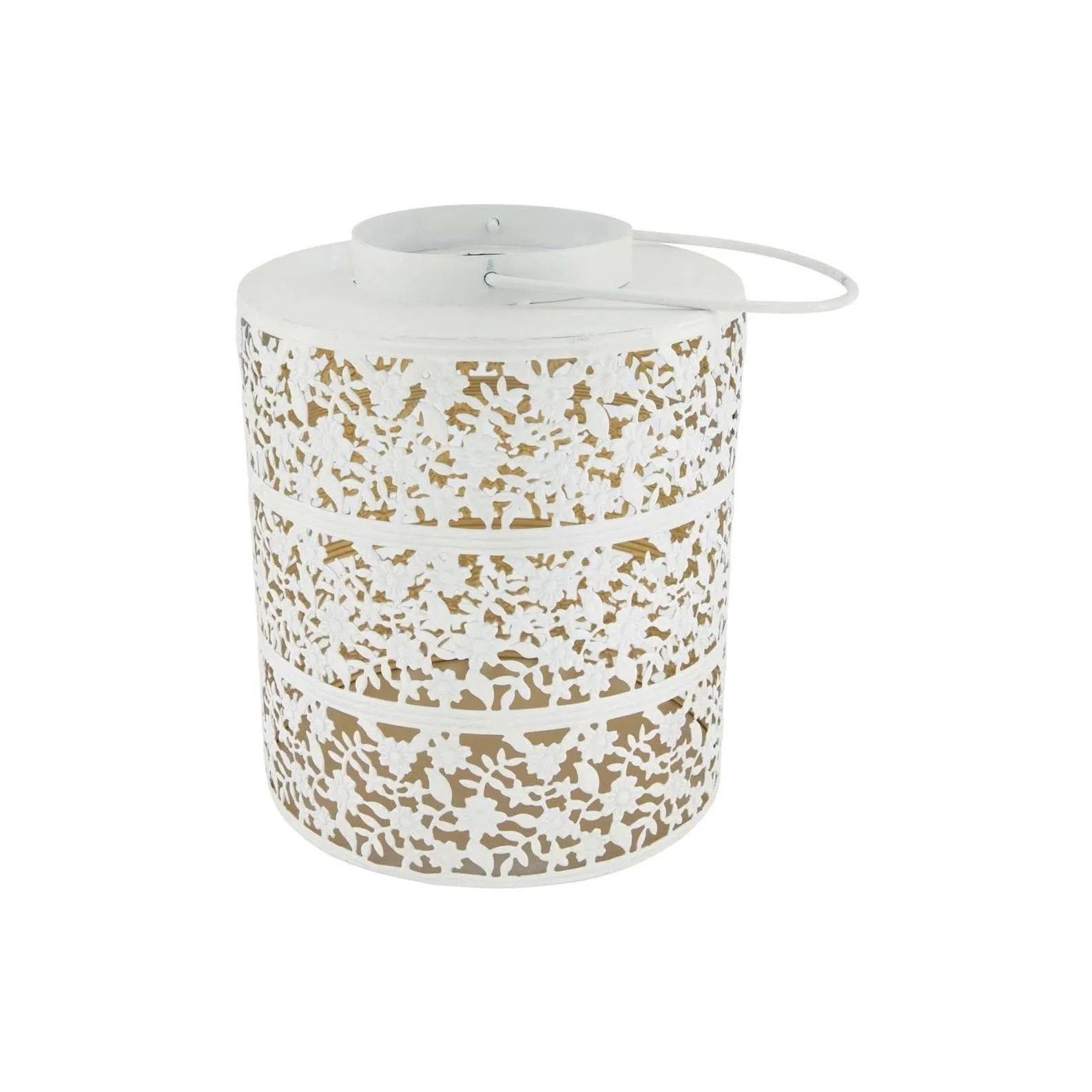 CHALET Laterne 28 cm, Weiss