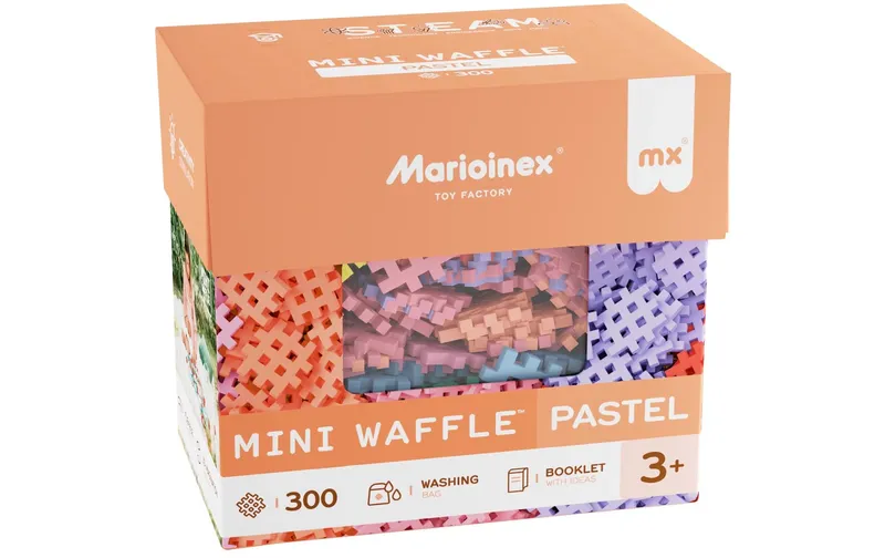 Max Bersinger Baukasten Marioinex Mini Waffle Pastell - 300 Teile