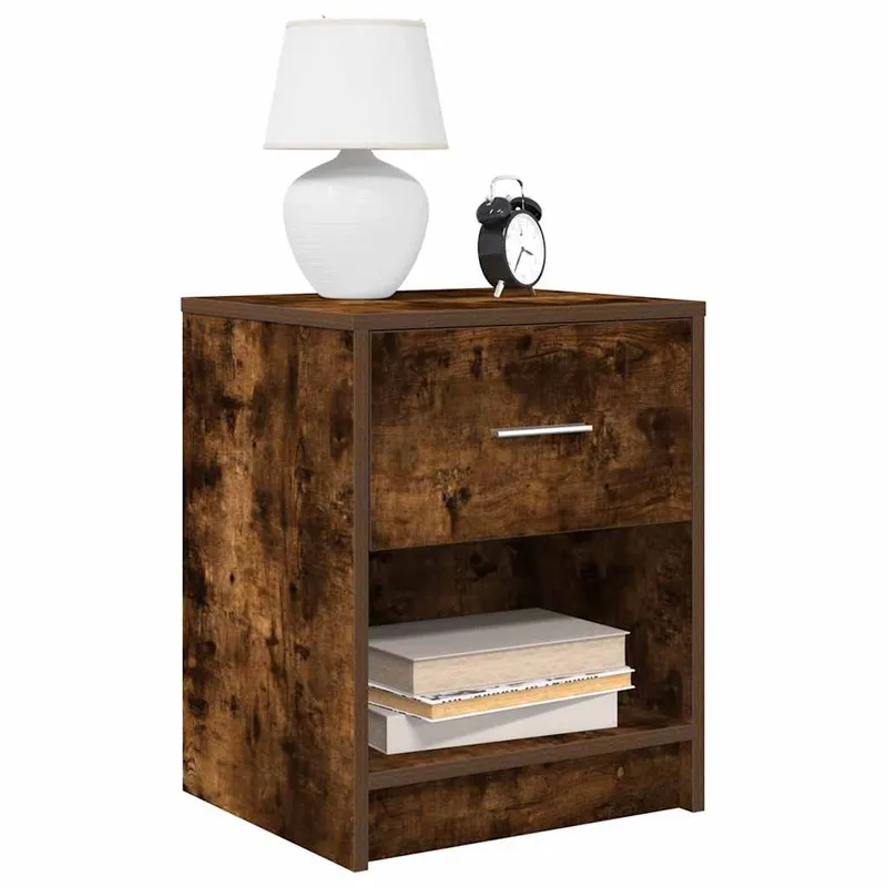 Nachttisch con Schublade rovere affumicato 40x34x50 cm