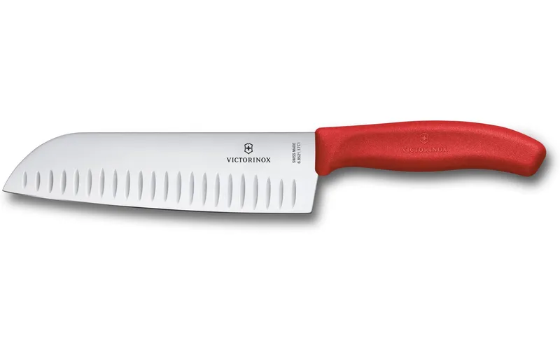 Victorinox Santokumesser Swiss Classic, 17 cm, Blister, rouge