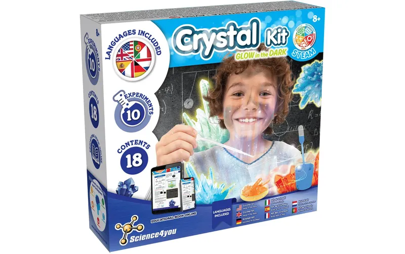 Science4you Experimentierkasten Crystal-Kit