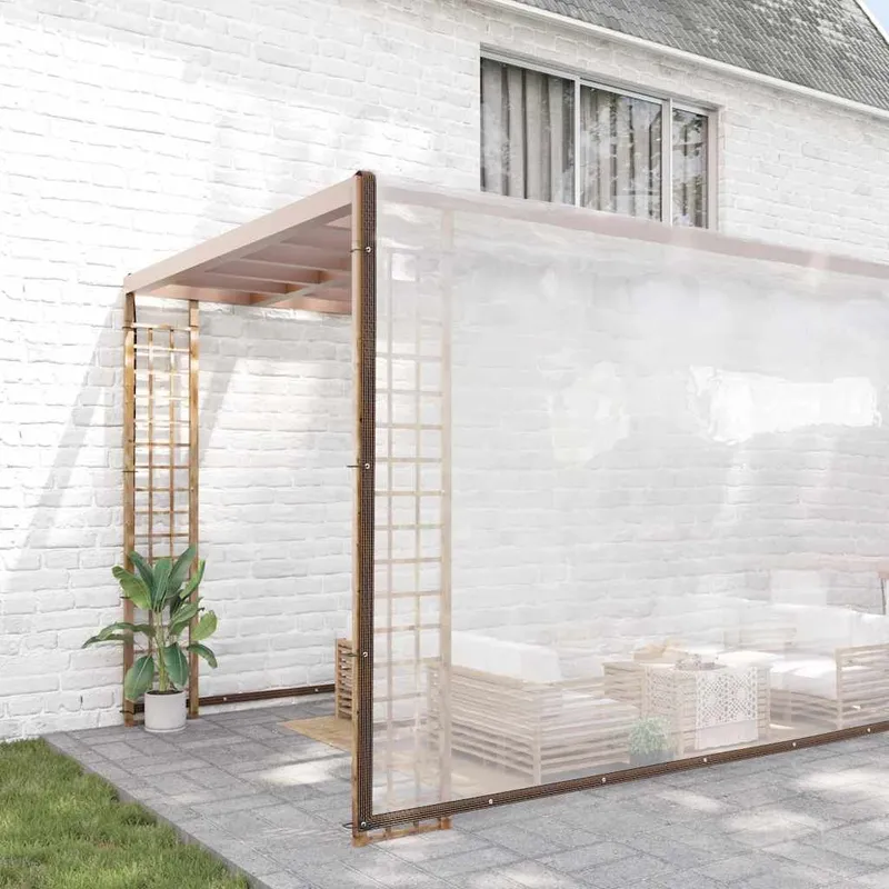 Transparente Plane with Ösen 12x12 m Polyethylen