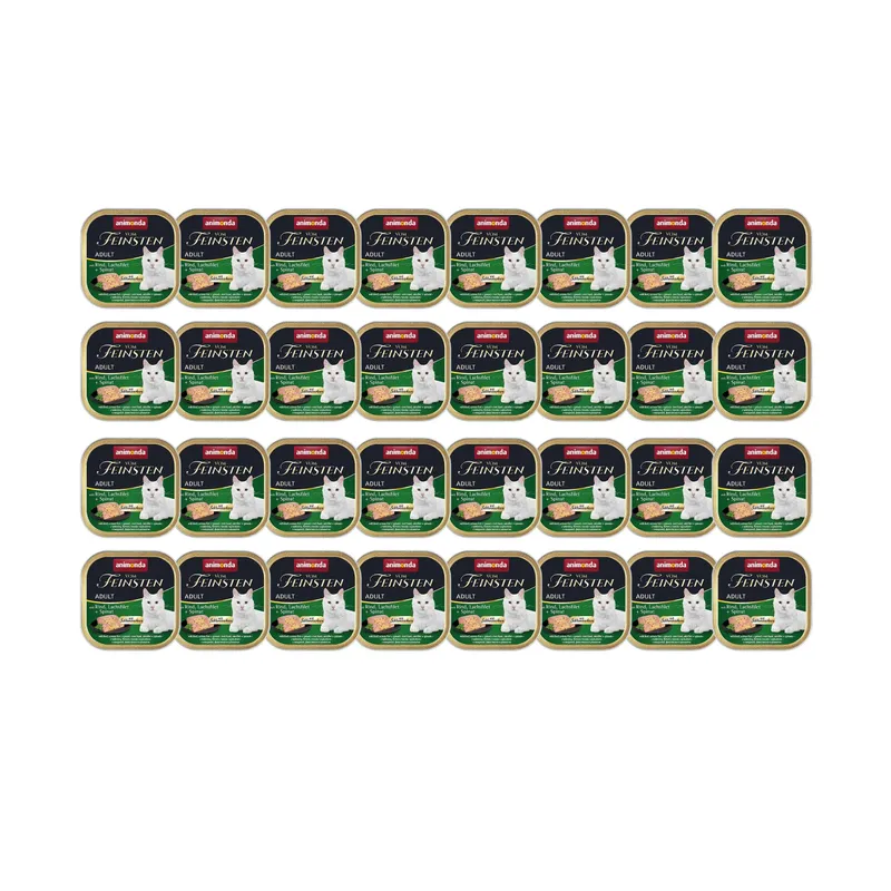 animonda Nassfutter Vom Feinsten Schlemmerkern Rind/Lachs 32 x 100g