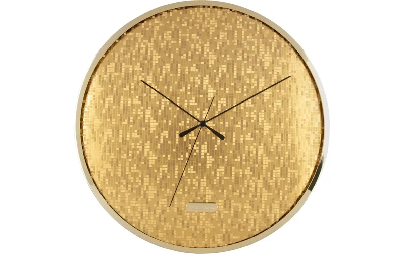 KARLSSON Wanduhr Disco Bling Bling 40 cm, Gold