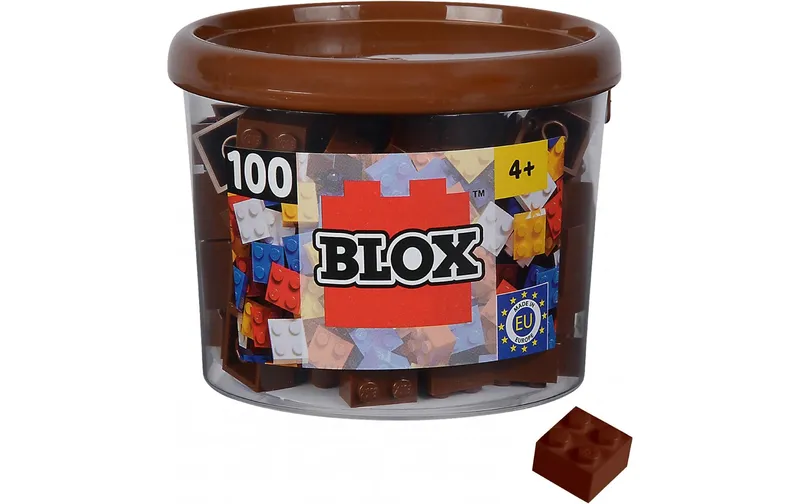 BLOX Bausteine 100 braune 4er Steine