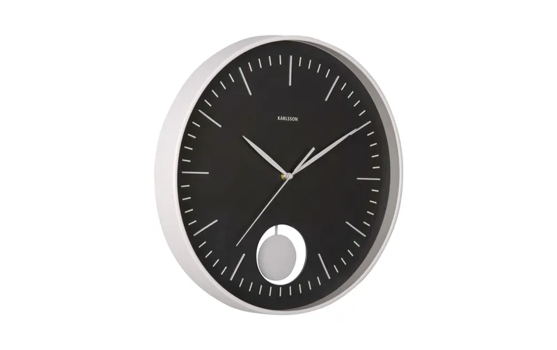 KARLSSON Wanduhr Grato Pendulum 40.6 cm, nero/Warmgrau