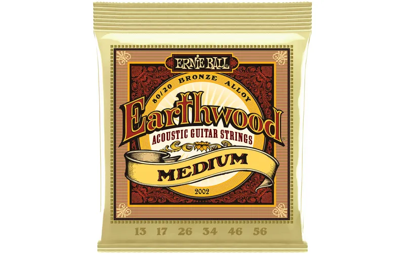 Ernie Ball Gitarrensaiten 2002 Earthwood Bronze – Medium 13-56