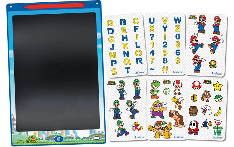 Lexibook Lern-Zeichentablett Bluey 11 Super Mario