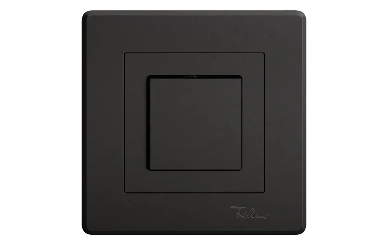 Feller EDIZIOliv Schalter UP-Druckschalter SCH 3 nero