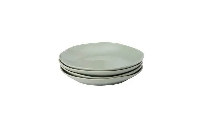 Urbanara Frühstücks- & Dessertteller Capela 4 pièces, 20 cm, Pistache