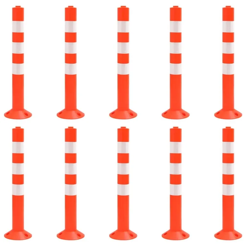 Absperrpfosten 10 Stk. 75 cm PE