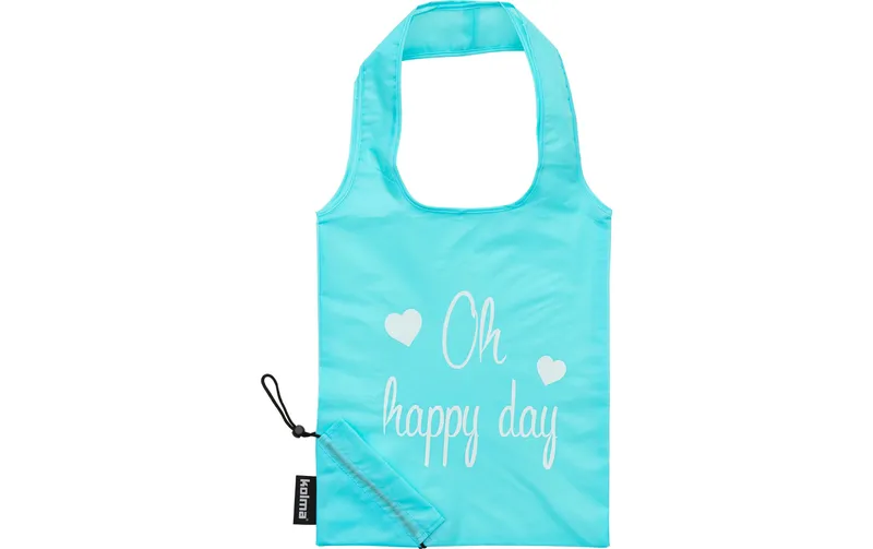 Kolma Einkaufstasche RPET «Oh happy day» Mint