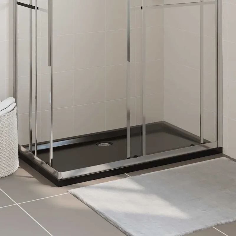 Duschtasse ABS Rechteckig Schwarz 70x120 cm