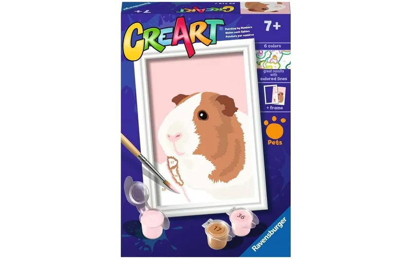 Ravensburger Malen nach Zahlen Meerschweinchen mit Acrylfarben