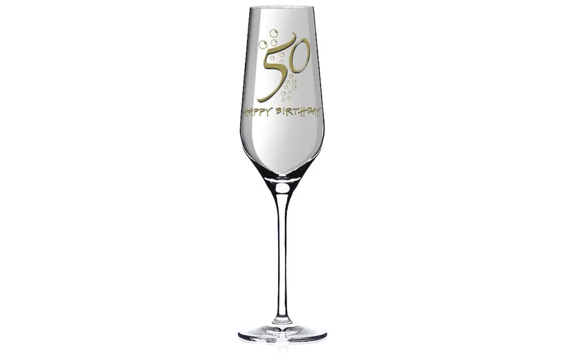 Wate Sektglas Happy Birthday "50"
