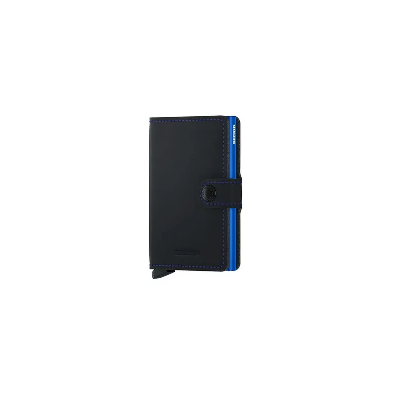 SECRID Portemonnaie Miniwallet Matte Black Blue