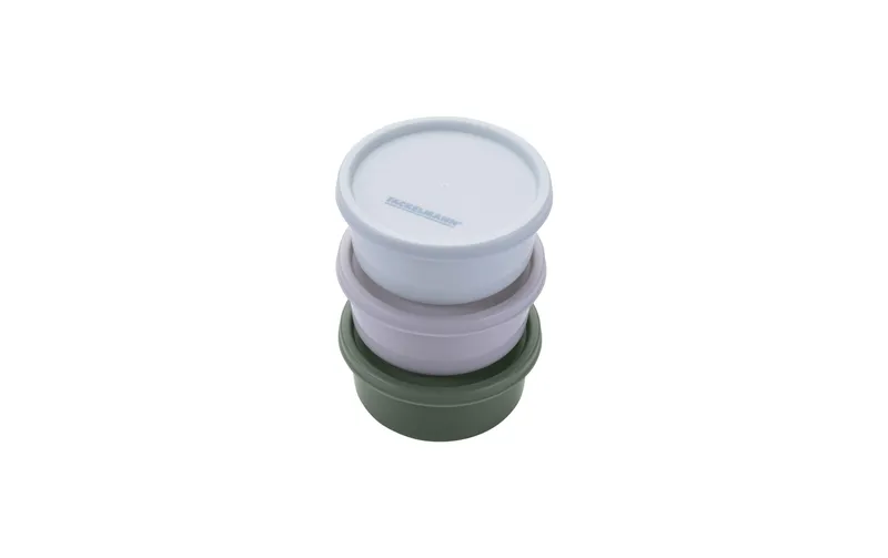 Fackelmann Lunchbox Be The Move, rund, Beige/gris/vert