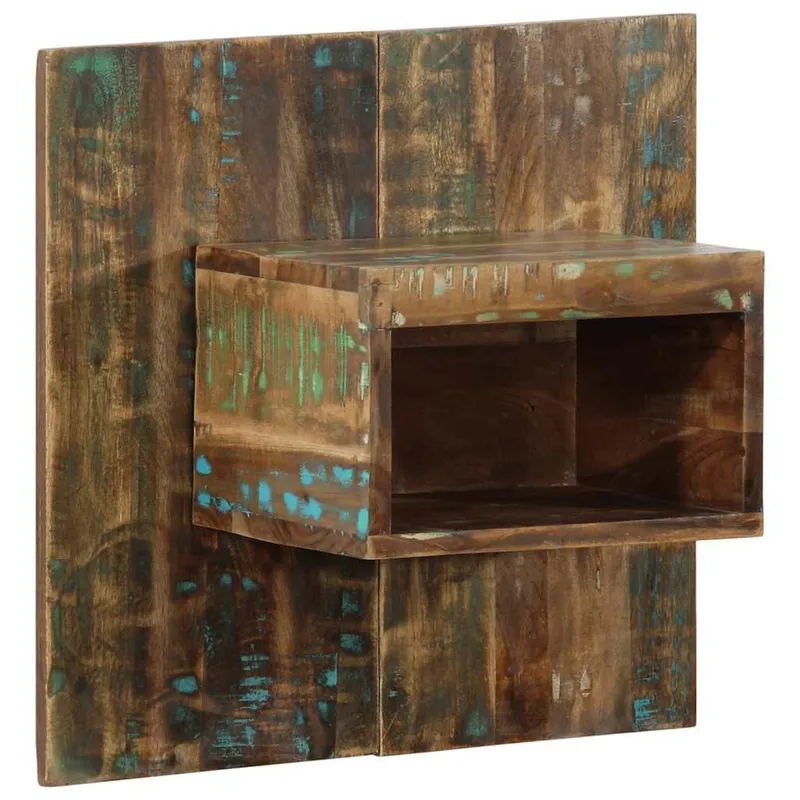 Nachttisch multicolore 50x27x50 cm Altholz Massiv