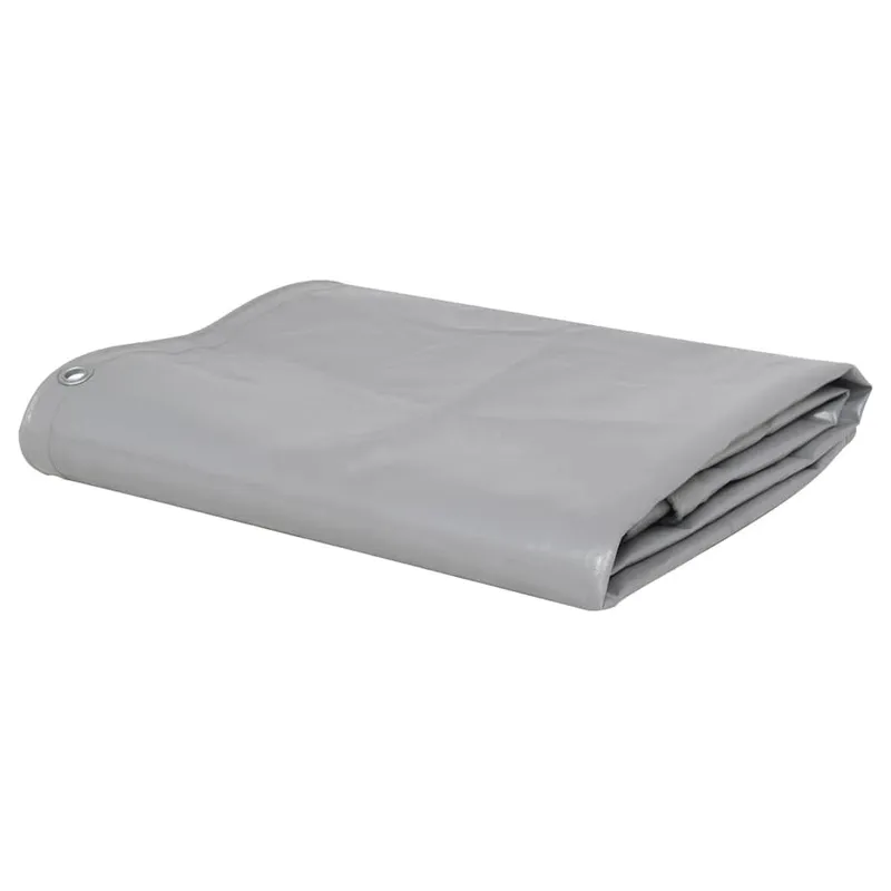 Bâche 650 g / m² 1,5 x 6 m Gris